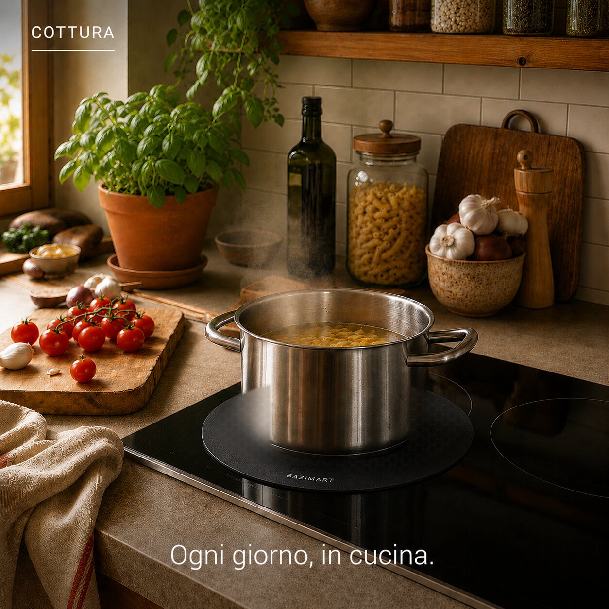 Cottura sul piano a induzione