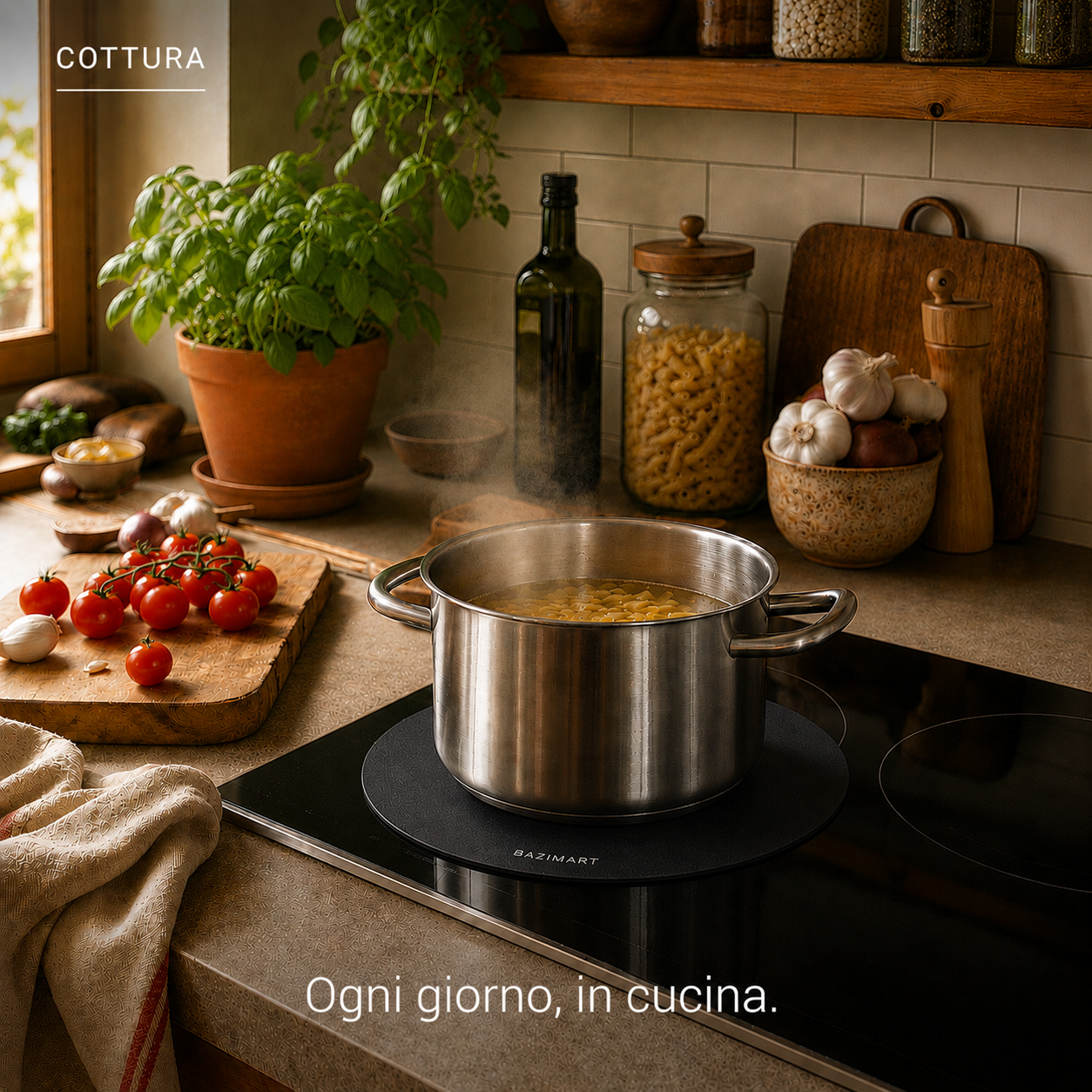 Cottura sul piano a induzione